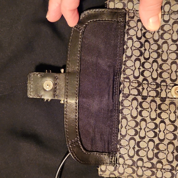 Coach Soho Signature Black Wristlet - Picture 3 of 5